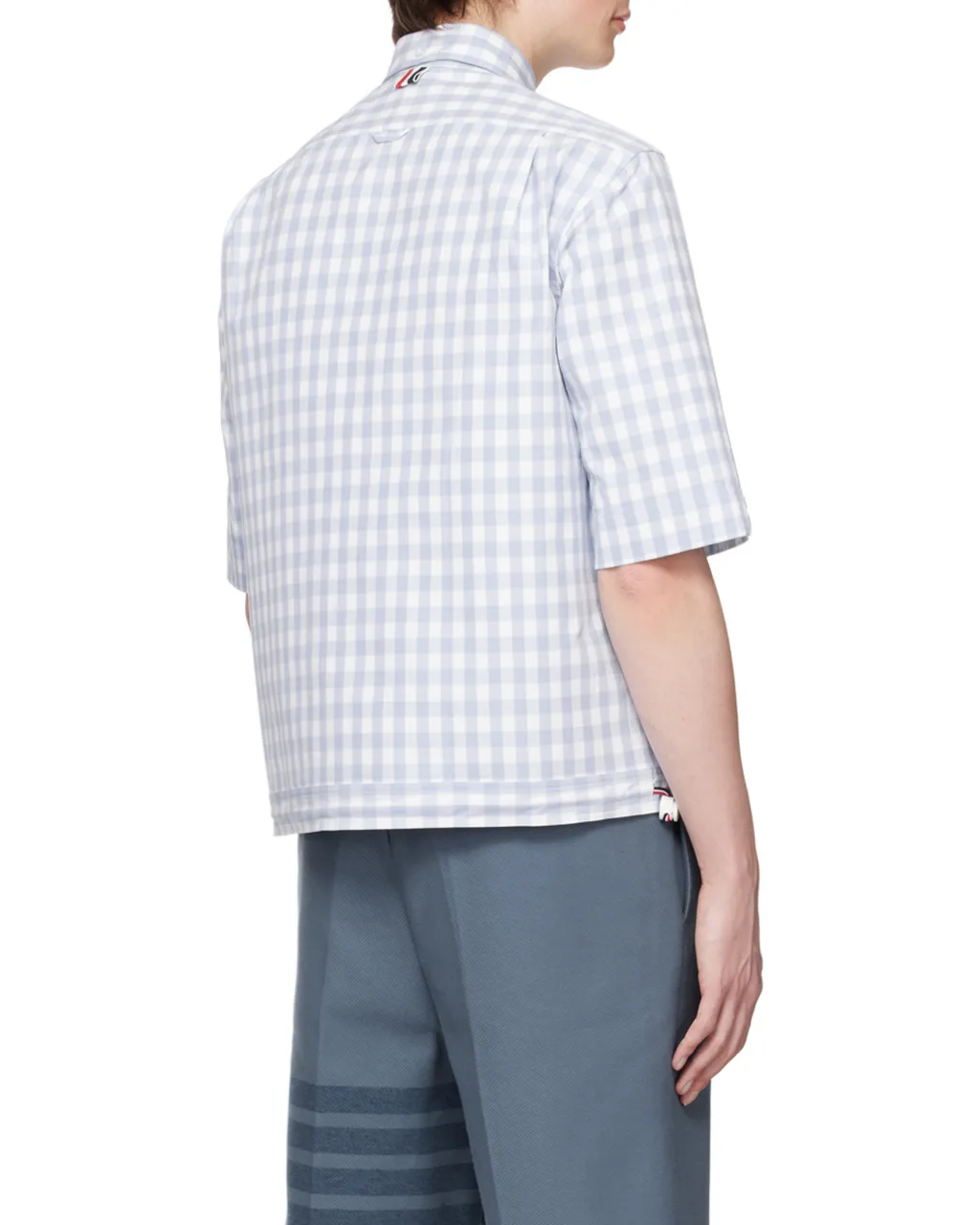 Gingham Poplin Short-Sleeve Shirt