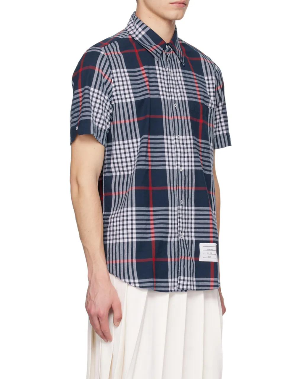 Plaid-Check Short-Sleeve Shirt