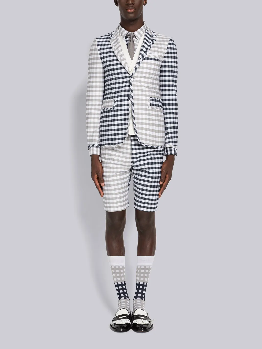 Gingham Check Tailored Shorts