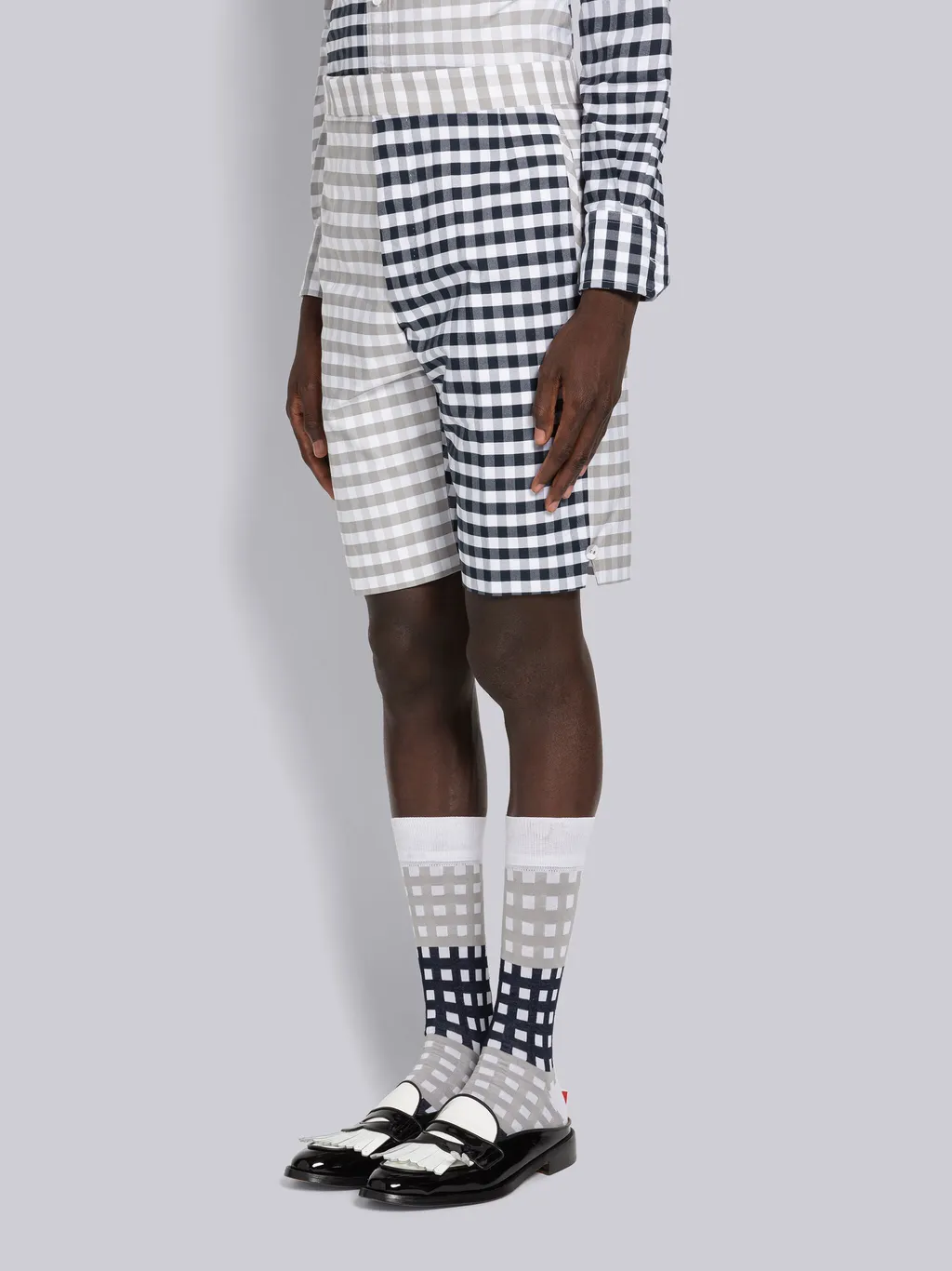 Gingham Check Tailored Shorts