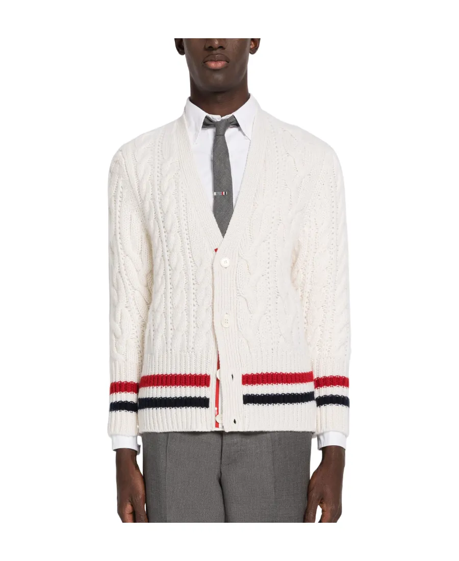 Rwb Striped Knit Cardigan