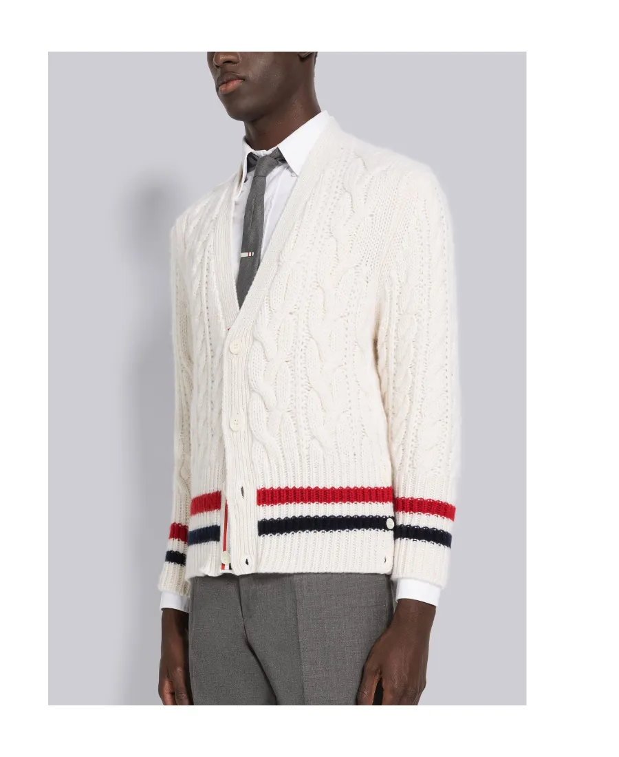 Rwb Striped Knit Cardigan
