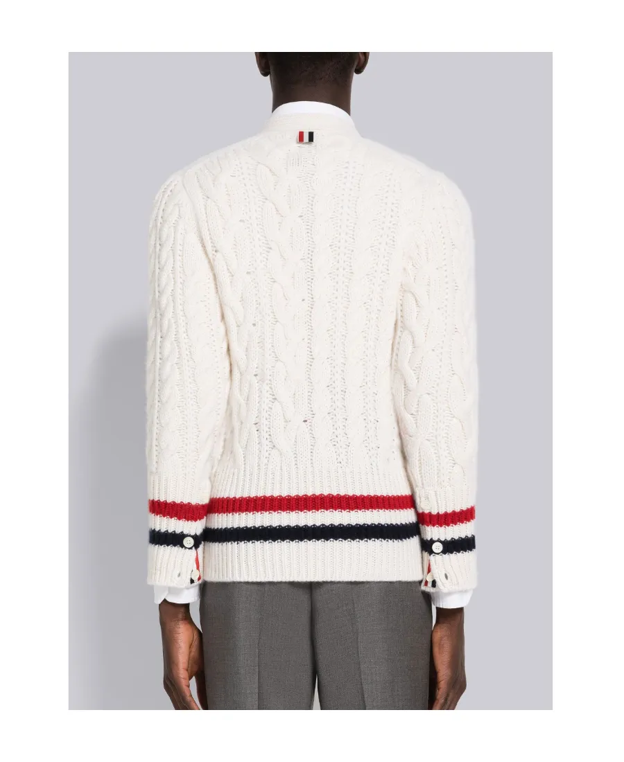 Rwb Striped Knit Cardigan