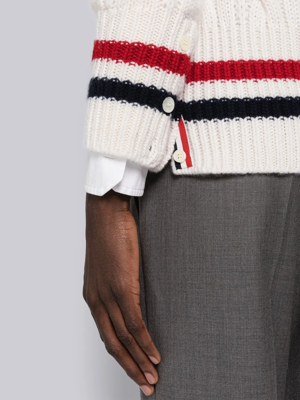 Rwb Striped Knit Cardigan