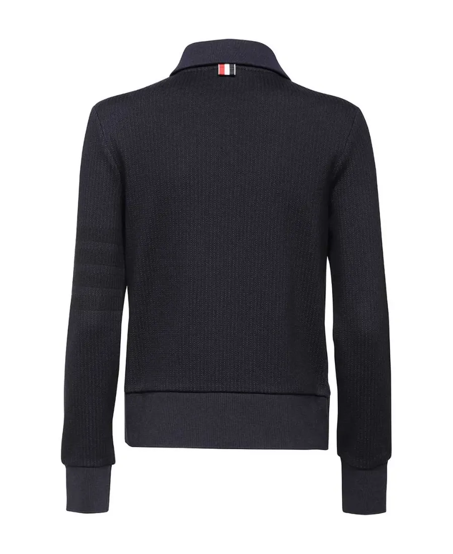 Seersucker 4-Bar Zipped Jacket