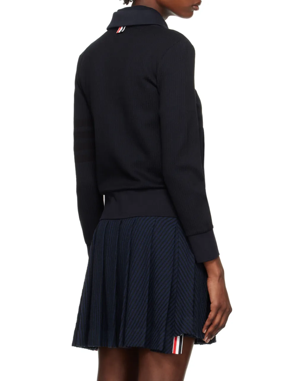 Seersucker 4-Bar Zipped Jacket