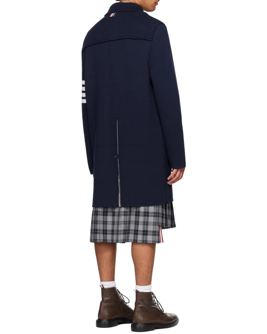 4-Bar Knitted Longline Cardigan