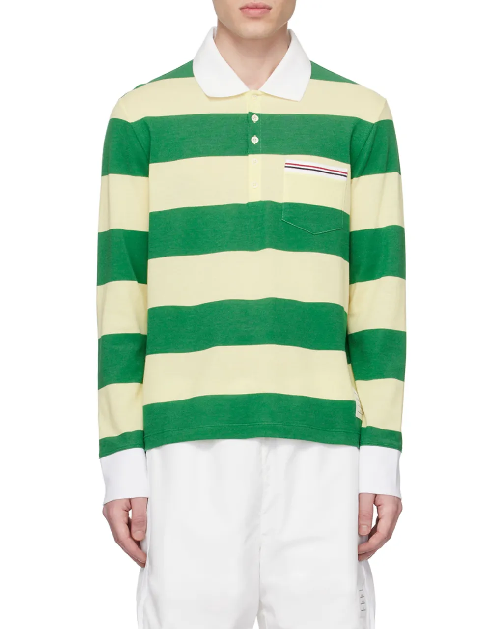 Striped Piqué Polo Shirt
