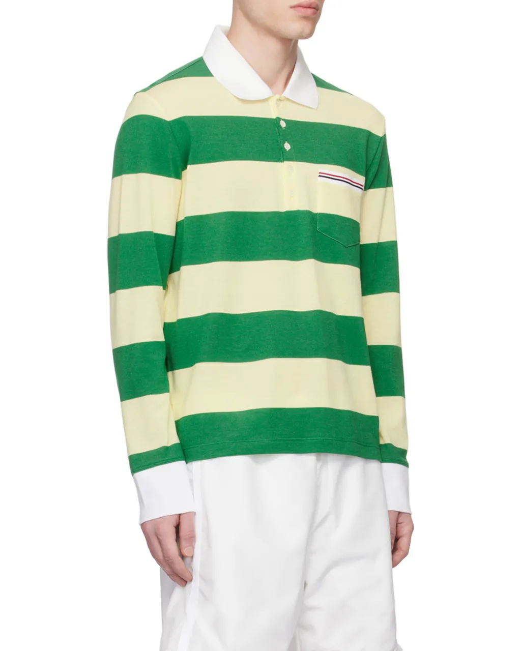 Striped Piqué Polo Shirt