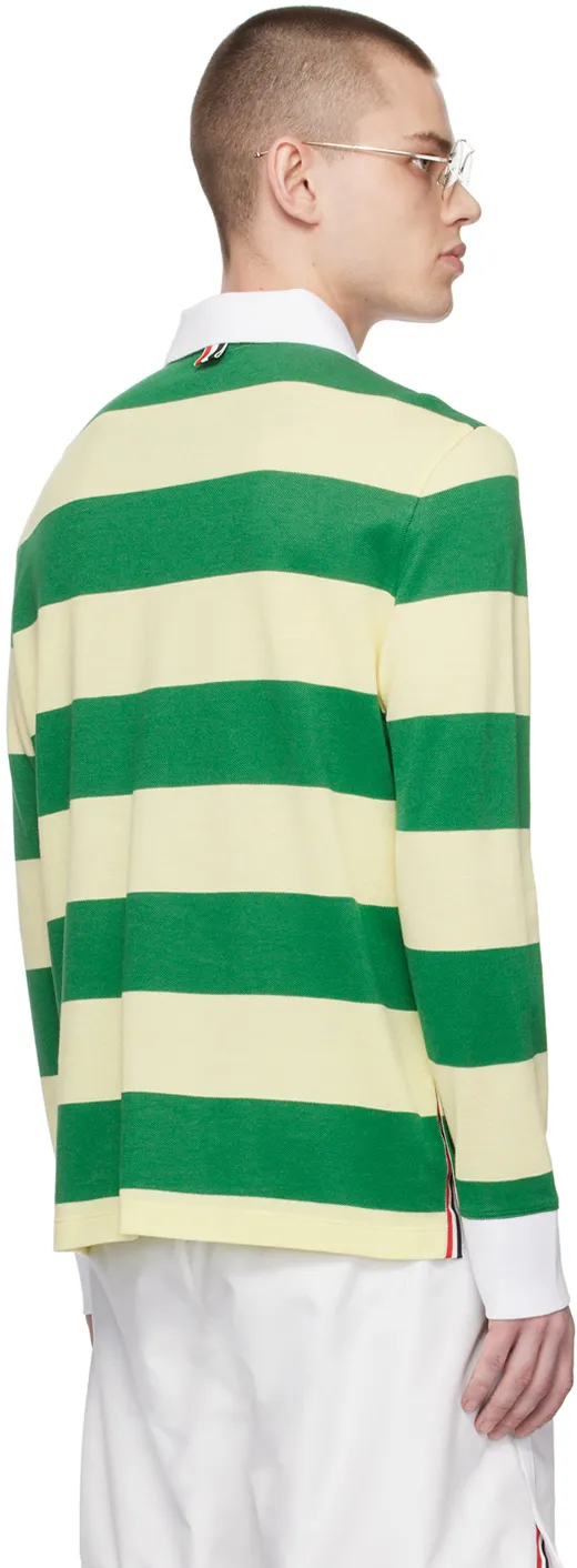 Striped Piqué Polo Shirt