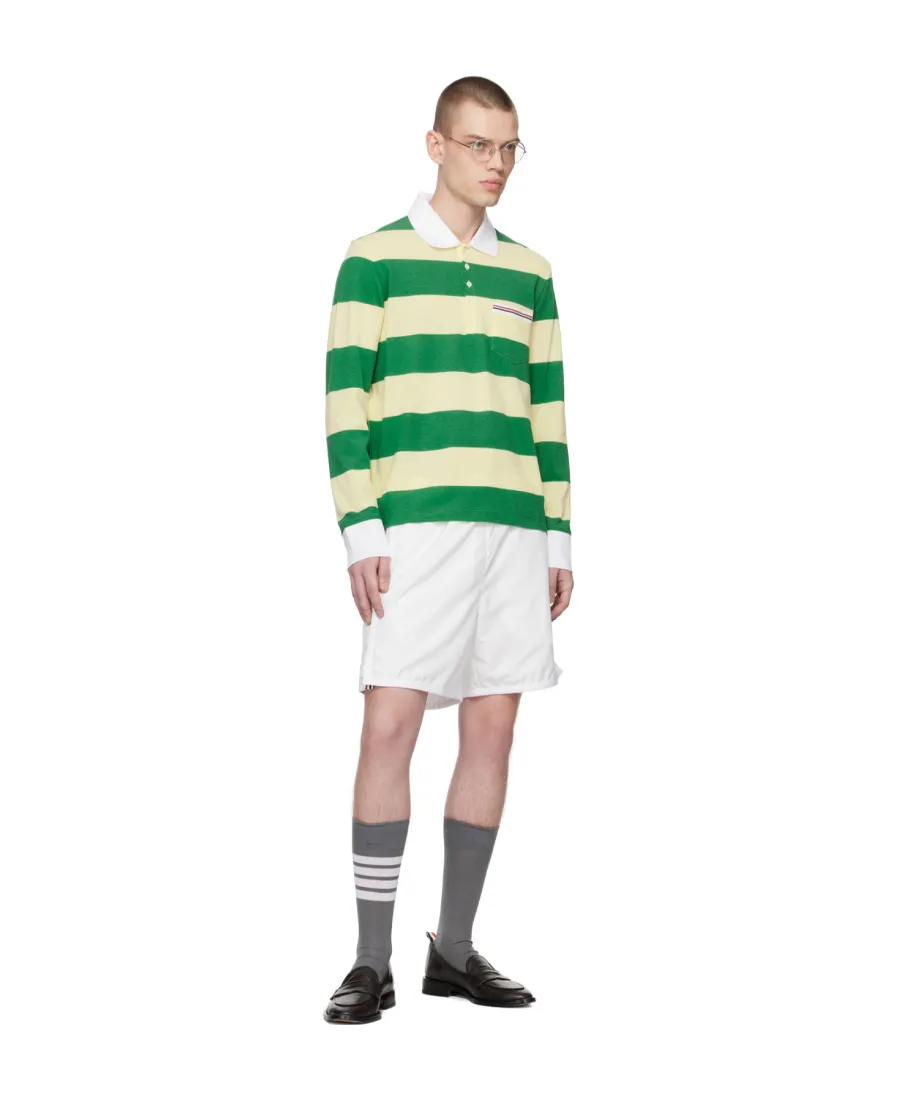 Striped Piqué Polo Shirt