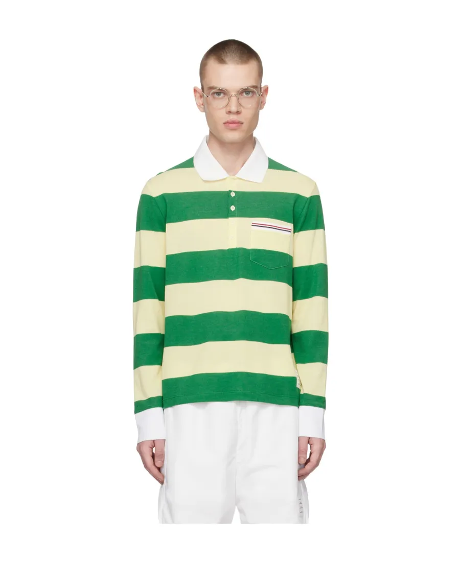Striped Piqué Polo Shirt