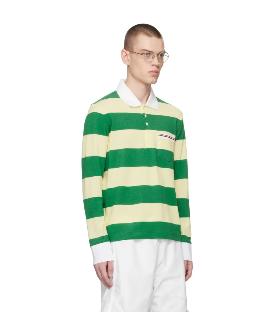 Striped Piqué Polo Shirt