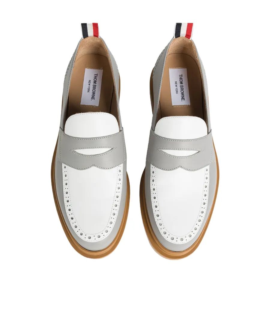 Two-Toned Penny Loafers