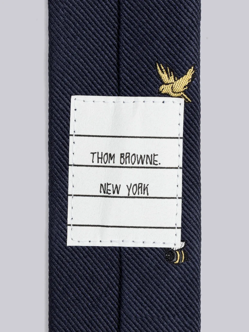 Embroidered Silk Tie