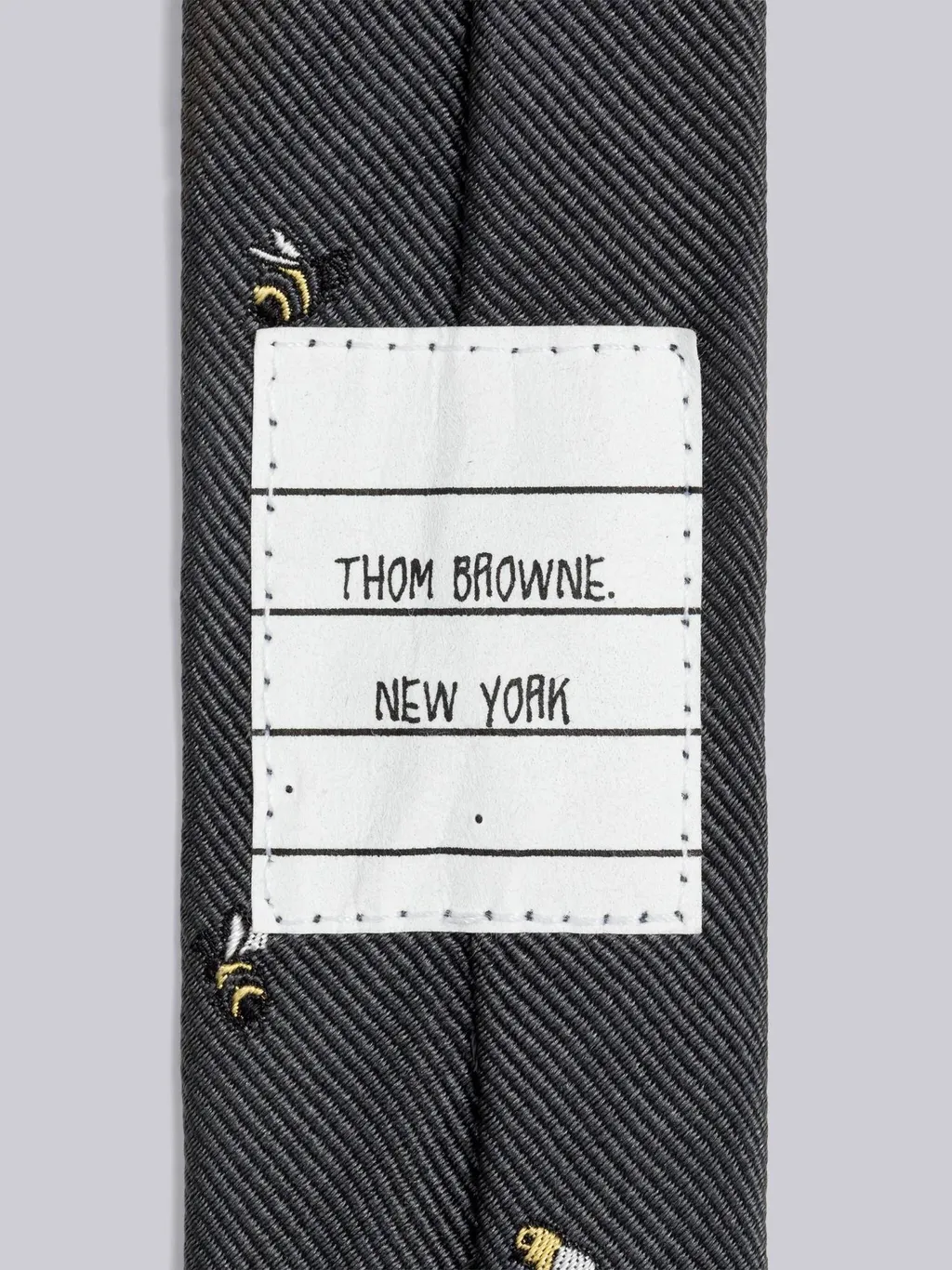 Embroidered Silk Tie