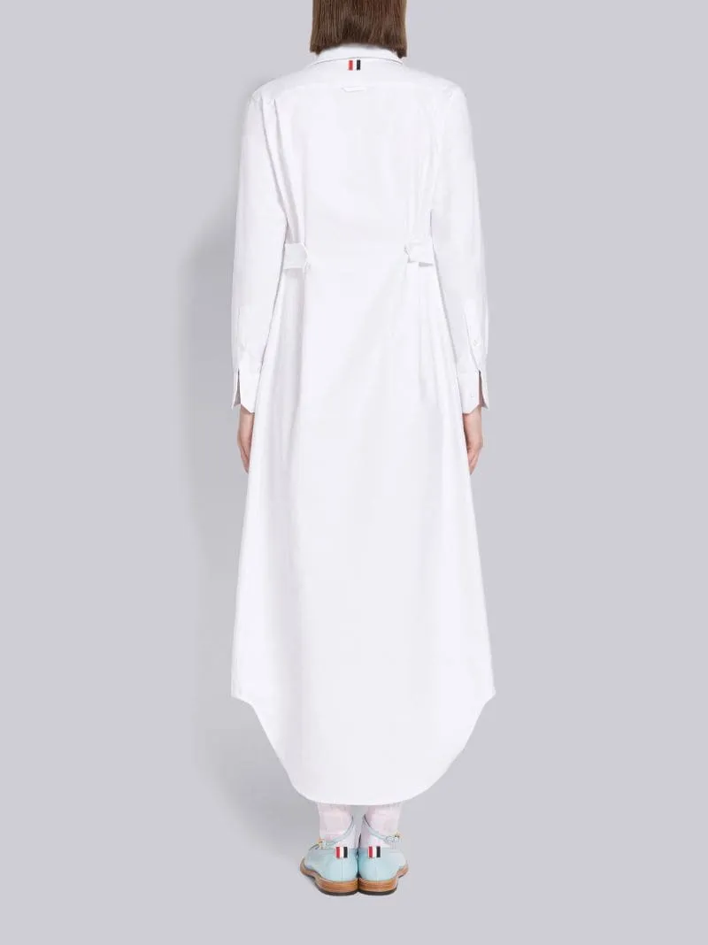 Tab-Detailed Buttoned Shirt Dress