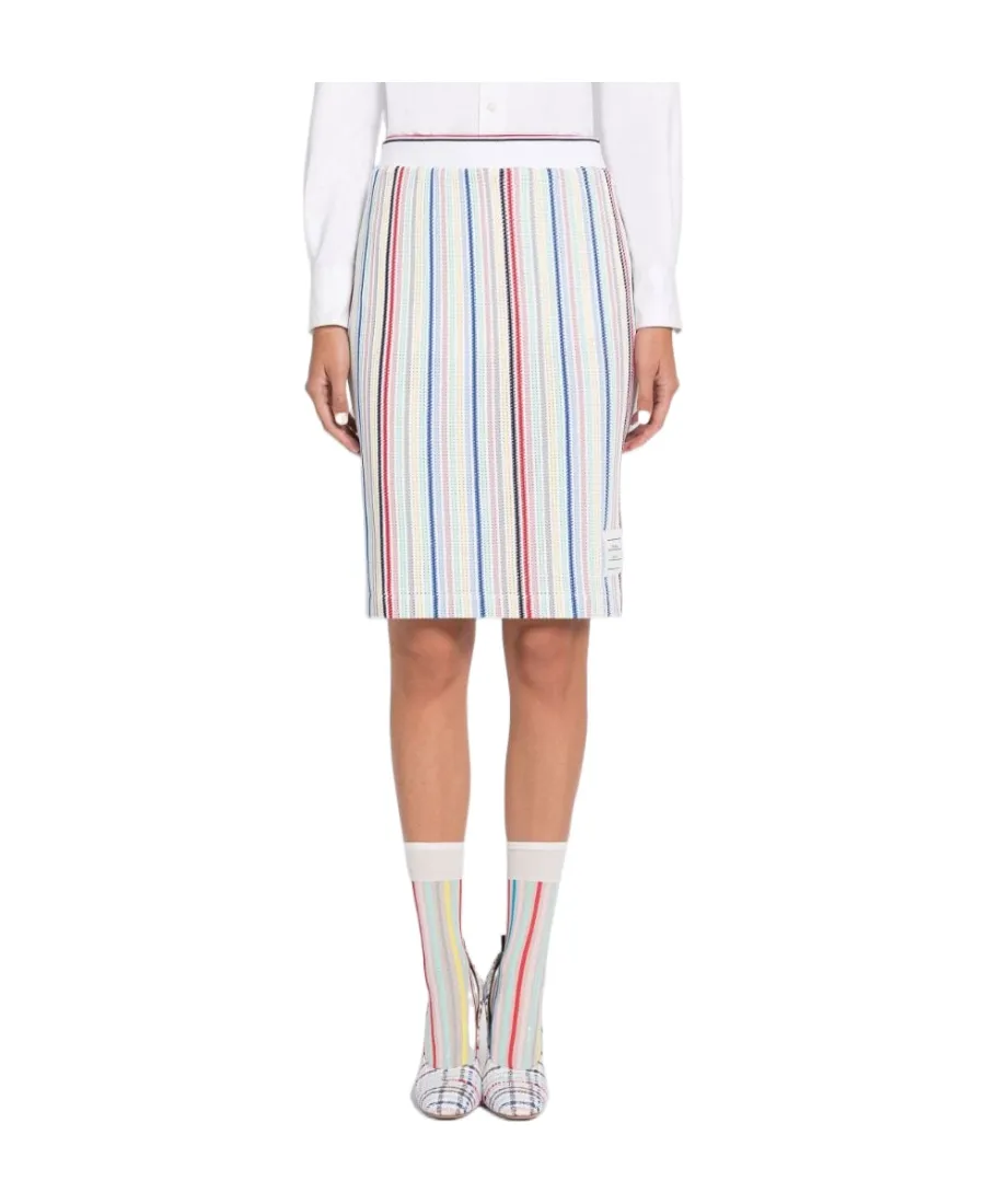 Striped Knitted Skirt
