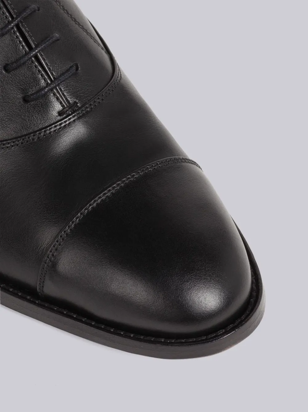 Grosgrain-Loop Trim Lace-Up Shoes