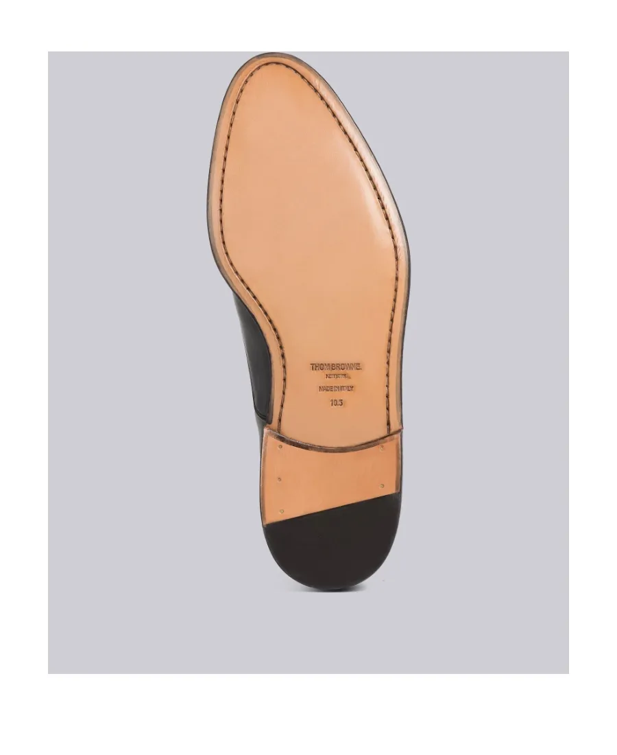 Grosgrain-Loop Trim Lace-Up Shoes