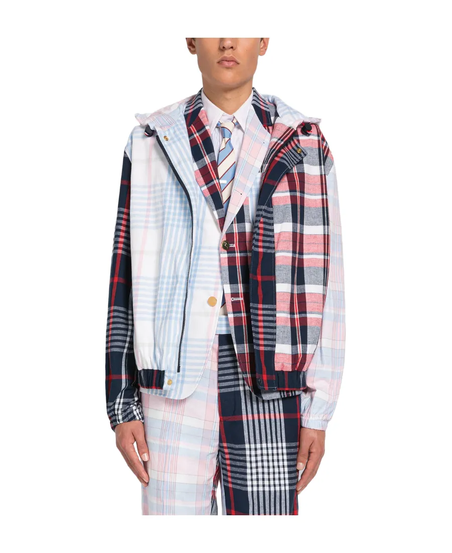 Plaid Patchwork Blazer