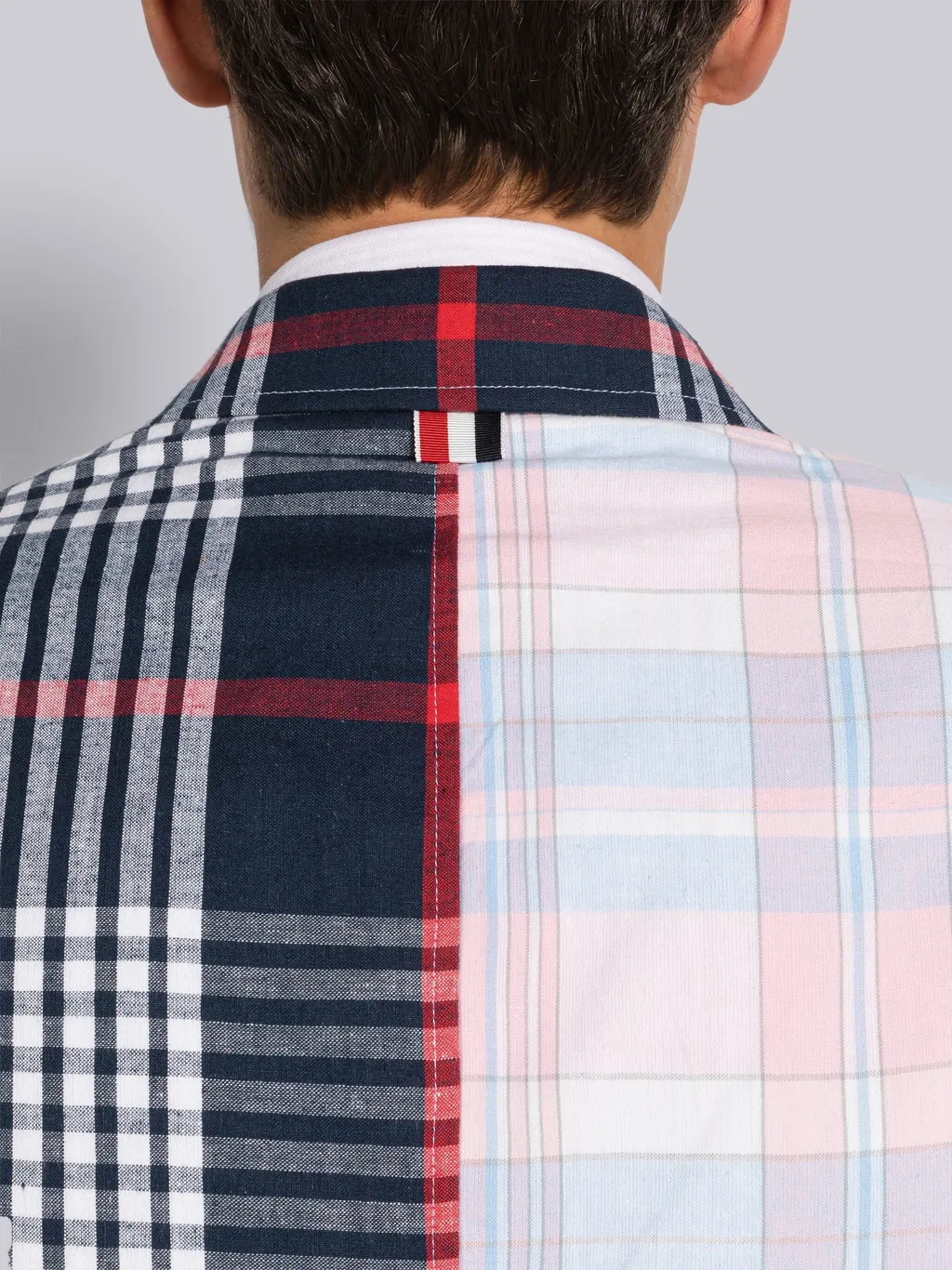Plaid Patchwork Blazer
