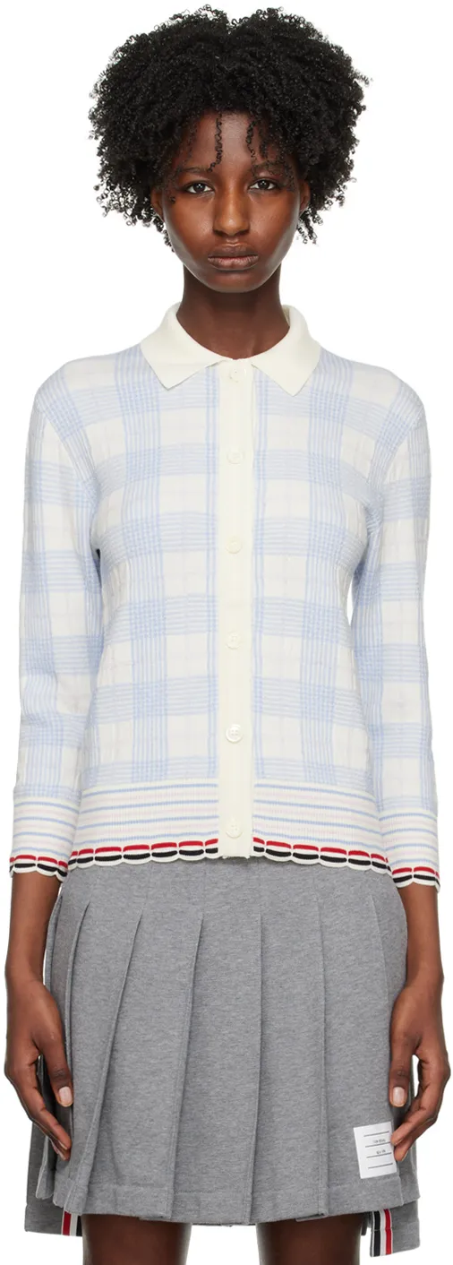 Check-Pattern Cardigan