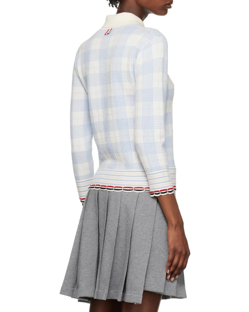 Check-Pattern Cardigan