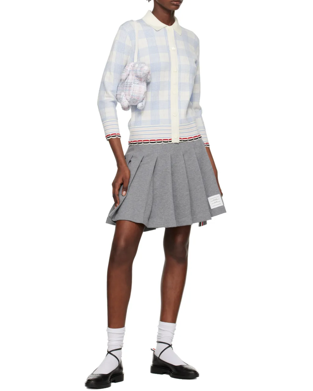 Check-Pattern Cardigan
