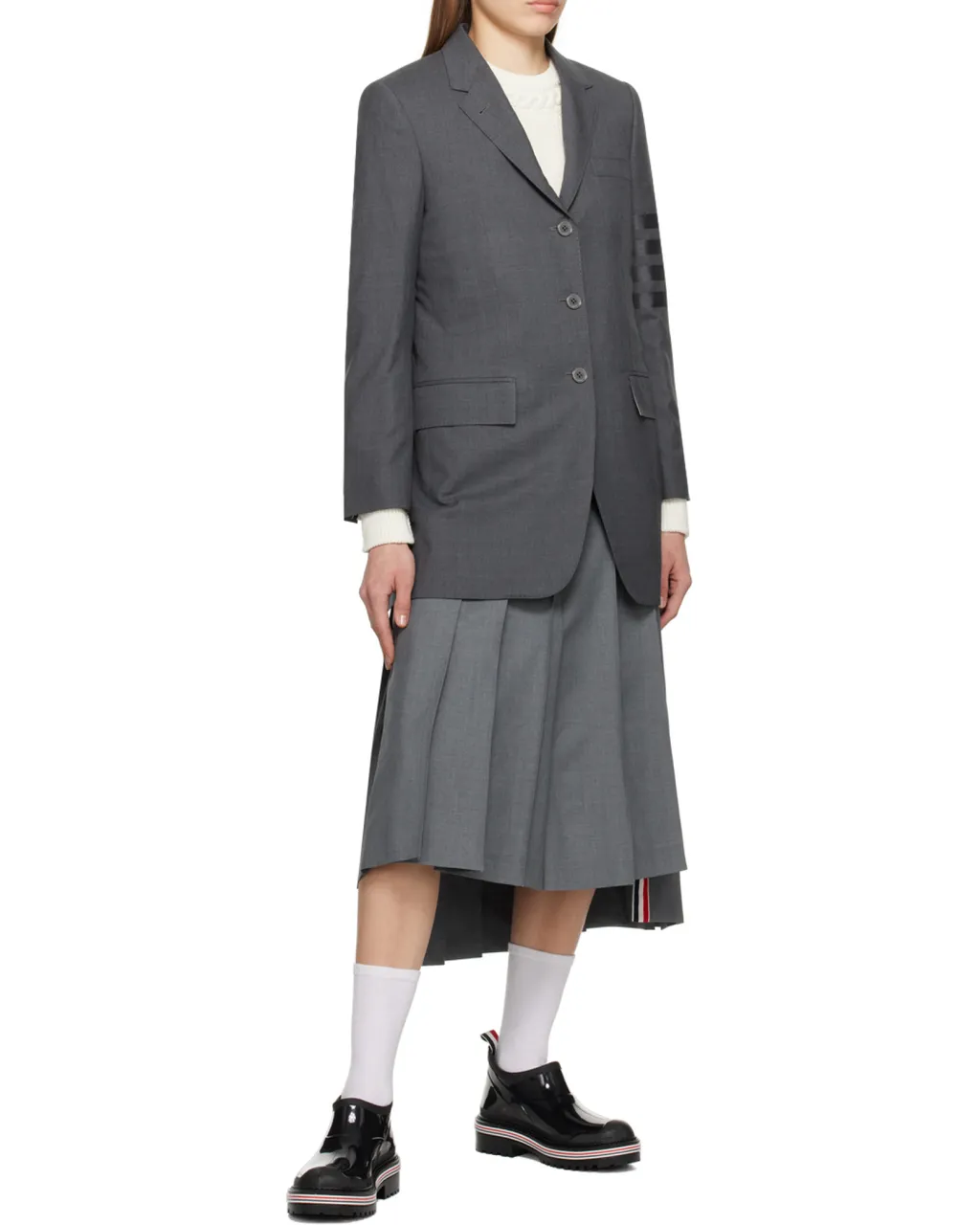 4-Bar Stripe Wool Blazer