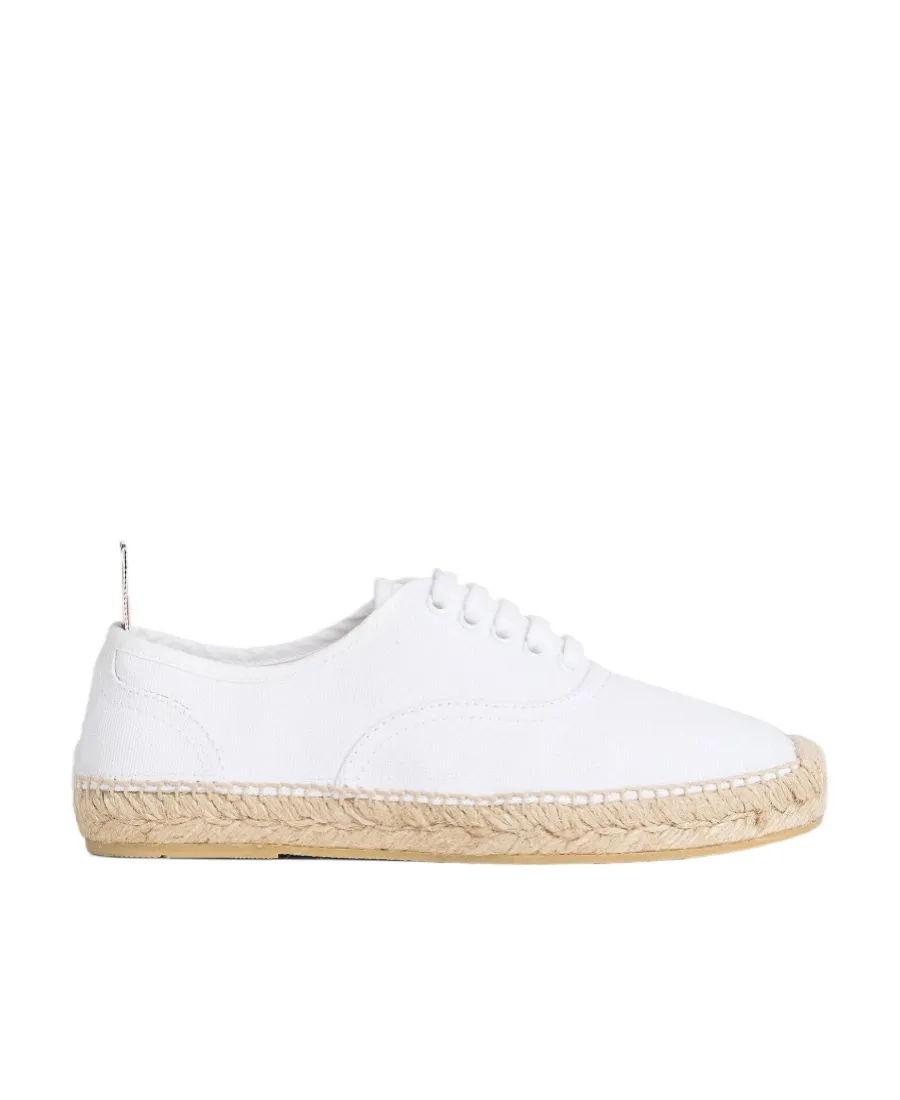 Jute-Sole Lace-Up Sneakers