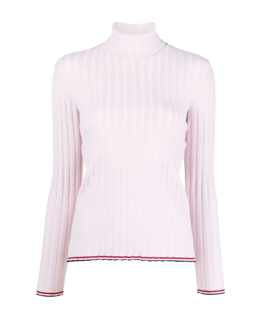 Rwb Stripe Turtleneck Jumper