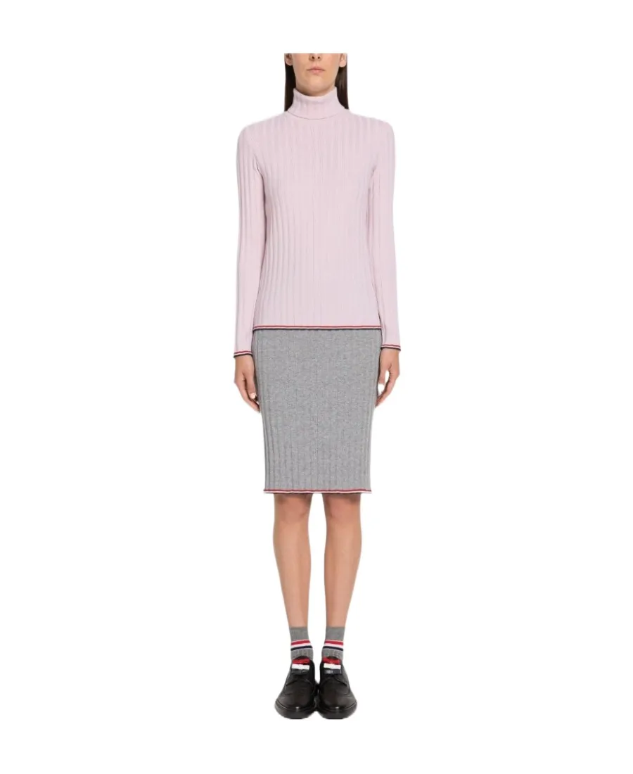 Rwb Stripe Turtleneck Jumper