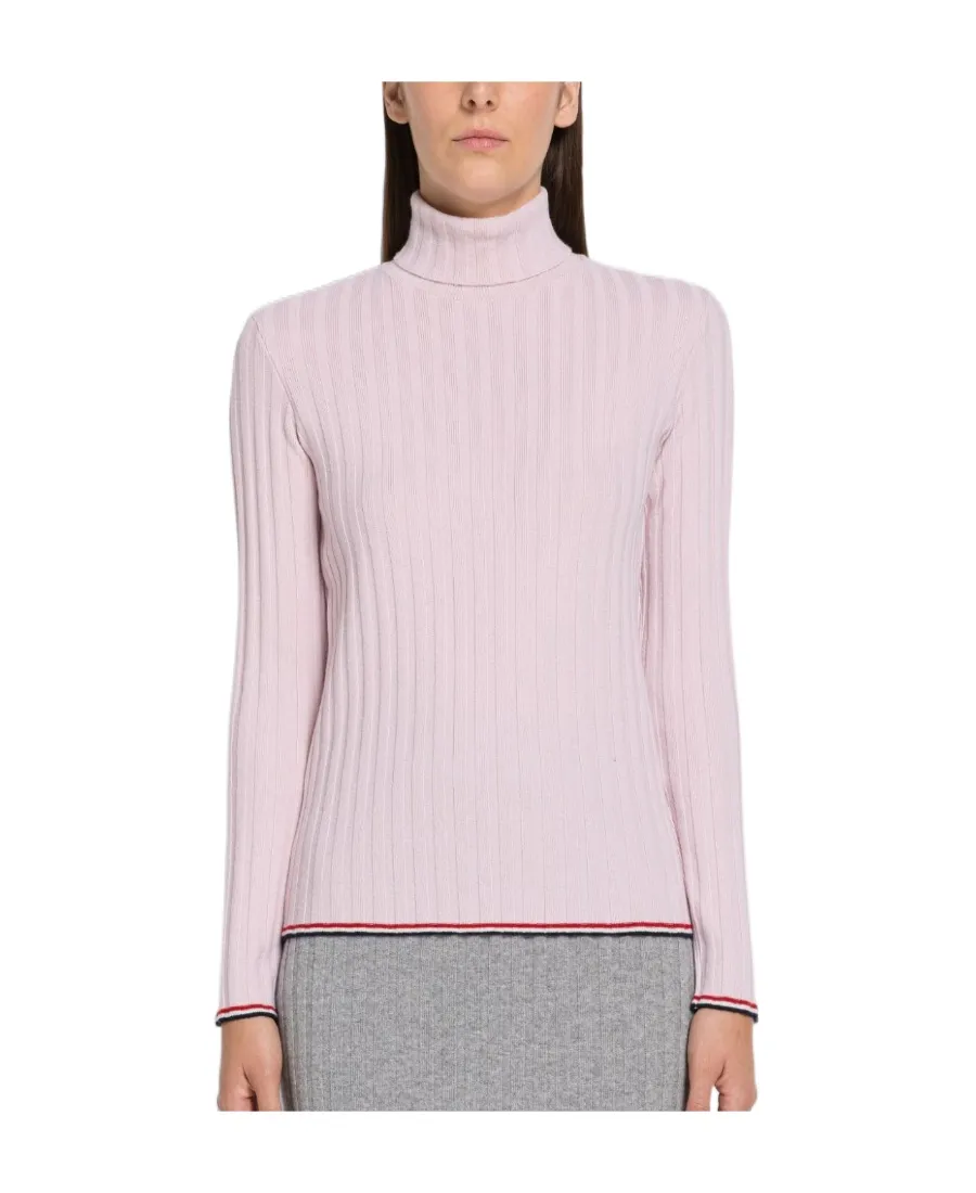 Rwb Stripe Turtleneck Jumper