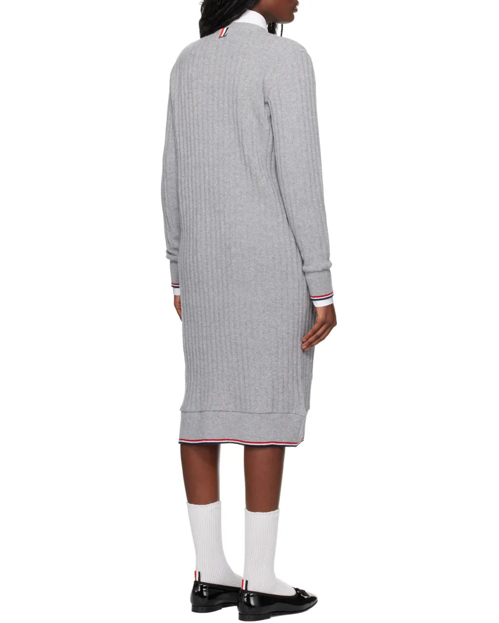 Long Rwb Ribbed Cardigan