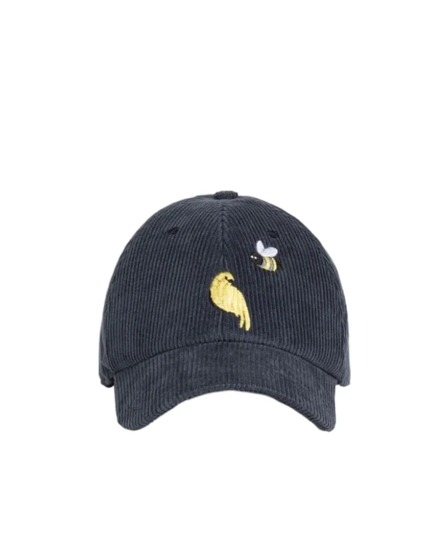 Corduroy Embroidered Detail Baseball Cap