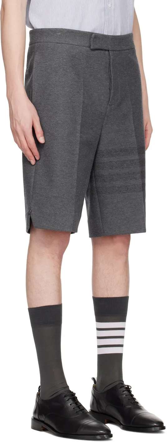 4-Bar Striped Bermuda Shorts