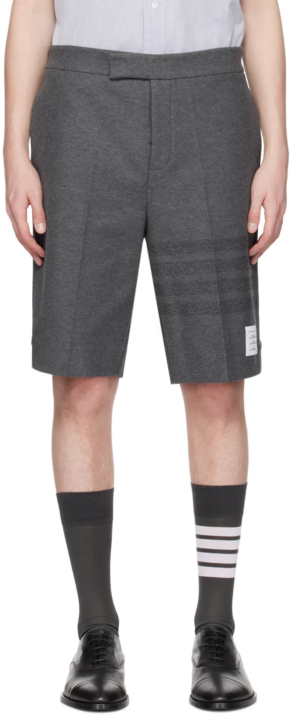 4-Bar Striped Bermuda Shorts