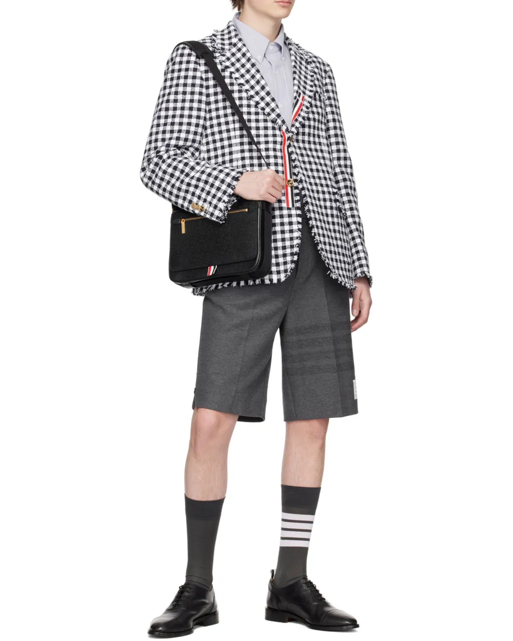4-Bar Striped Bermuda Shorts