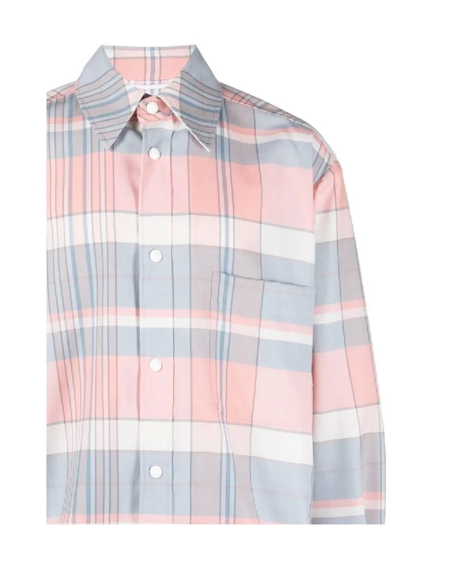 Checked Long-Sleeved Shirt