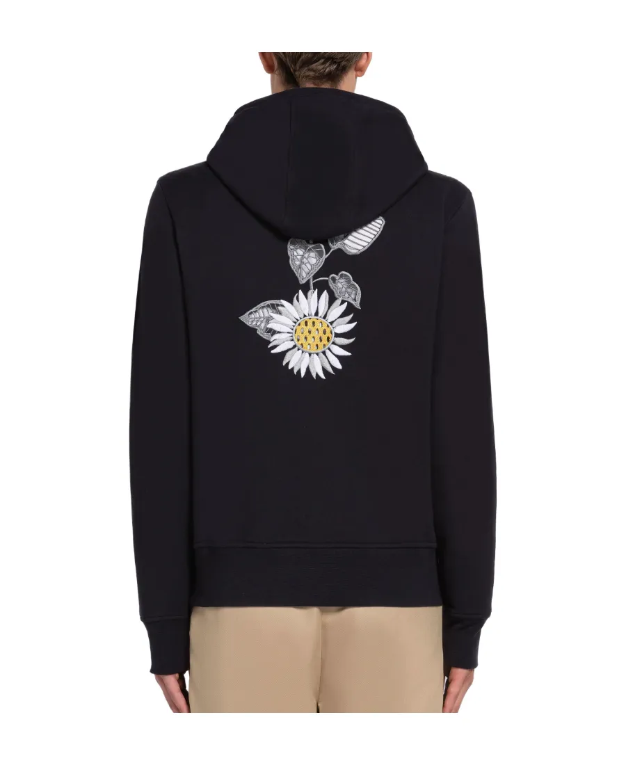 Floral Embroidered Hoodie