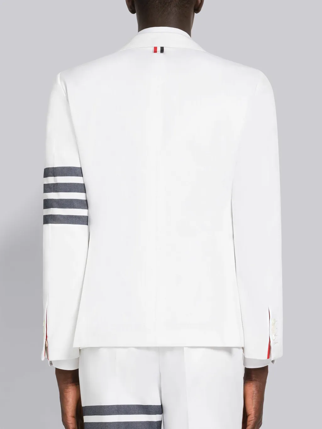Striped Single-Breasted Blazer