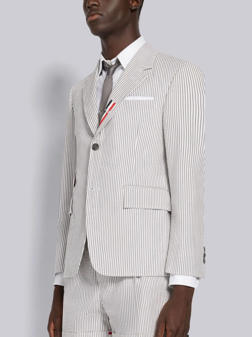 Striped Seersucker Sport Coat