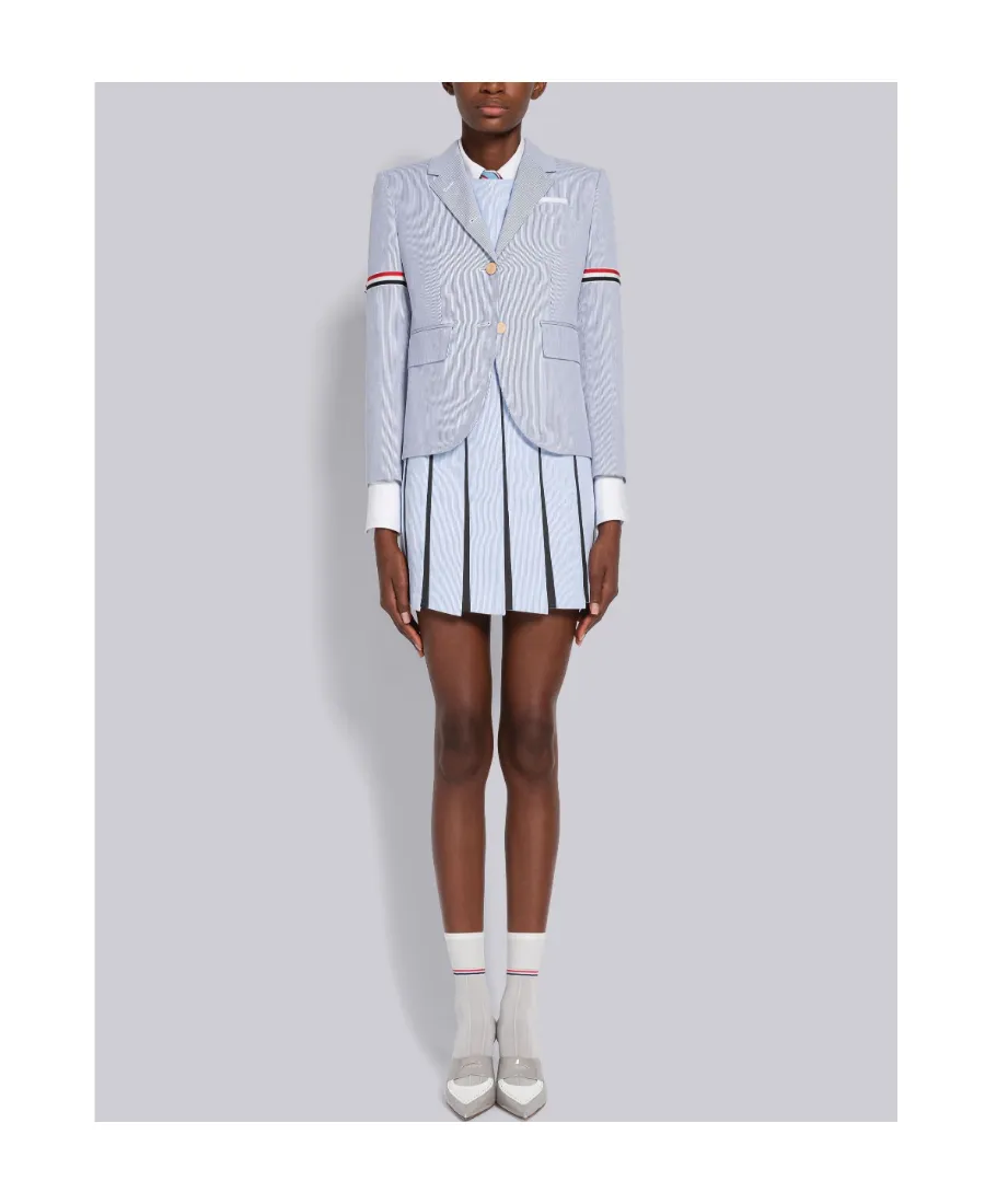 Rwb Striped Single-Breasted Tailored Blazer
