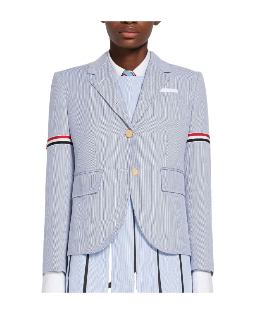 Rwb Striped Single-Breasted Tailored Blazer