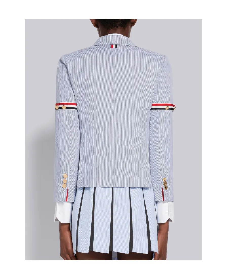 Rwb Striped Single-Breasted Tailored Blazer