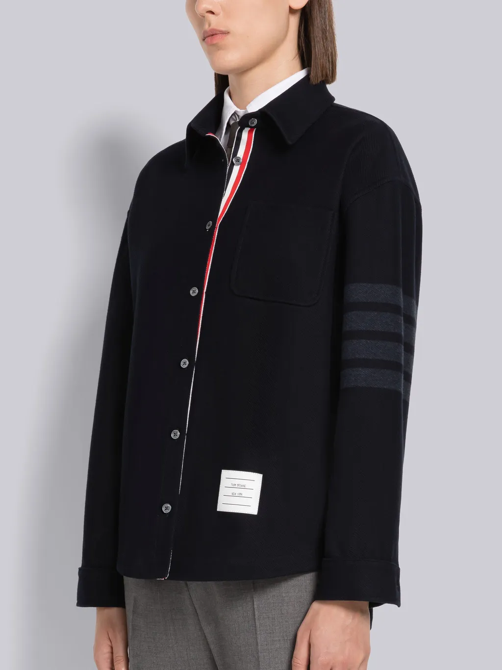 4-Bar Oversized Shirt