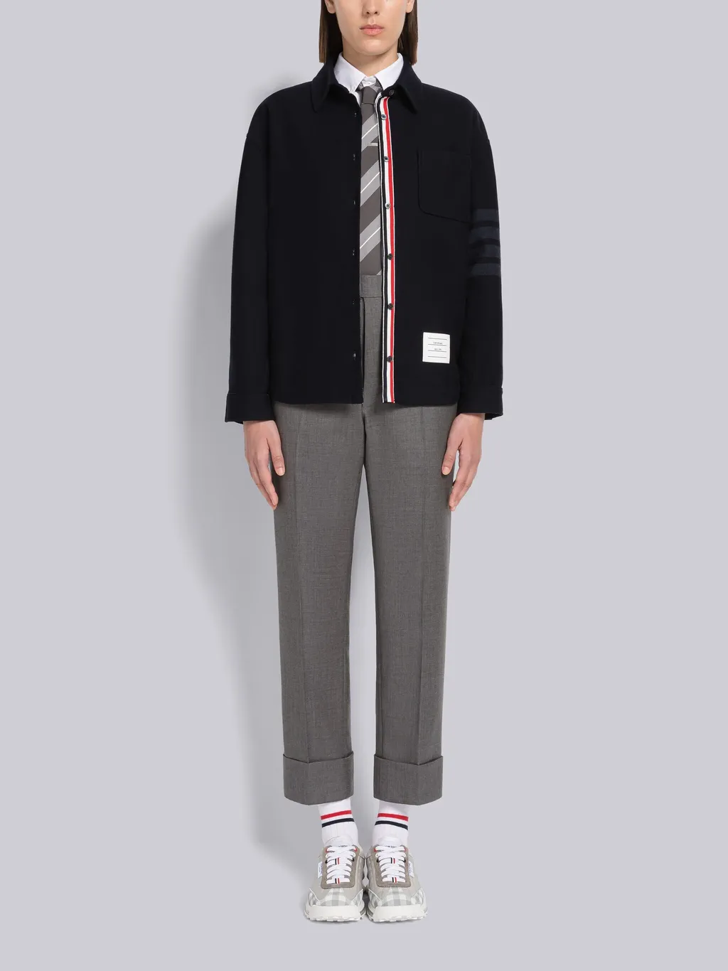 4-Bar Oversized Shirt