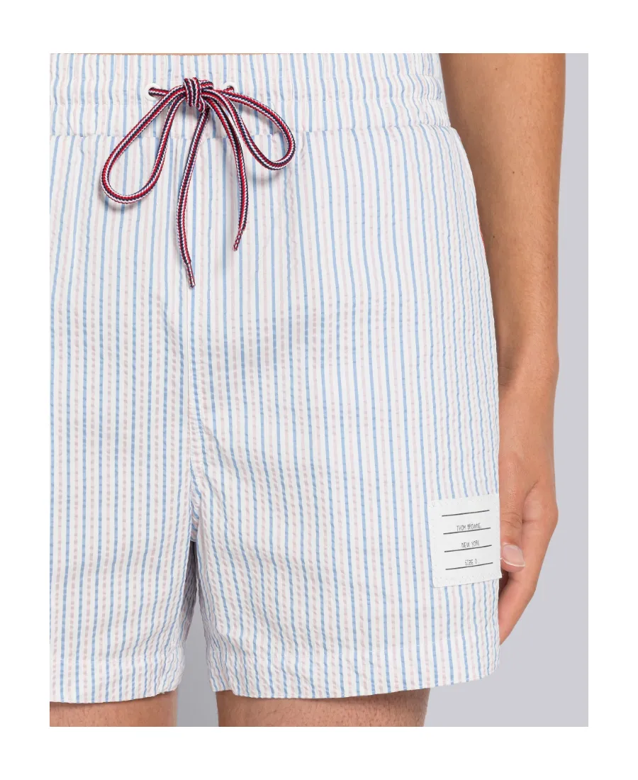Stripe-Print Swim Shorts