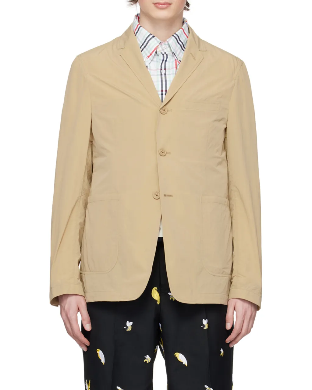 Unconstructed Single-Breasted Blazer